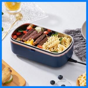 전기 도시락 무수 난방 상자, 휴대용 밥솥, 사무실용 온도 조절 가열 식품 워머, 220V, 900ml