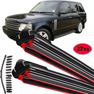 호환  랜드 레인지 로버 L322 Vogue HSE 2001  2012 전면 와이퍼 블레이드 창 브러쉬 뼈없는 프레임리스 고