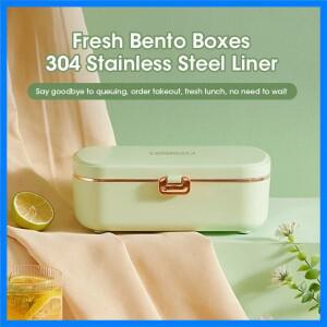 휴대용 전기 도시락, 물 없이 사용하는 벤토 스테인리스 스틸 보온 사무실용 히터