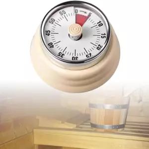 VOVCIG 스테인리스 스틸 사우나 타이머 룸과 스파를 위한 기계식 시계 액세서리 최대 55분 셀프 드라이브