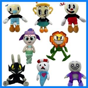 어린이용 컵헤드 봉제 인형 장난감, 어드벤처 게임 머그맨, 악마, 전설적인 성배, 선물, 20-31cm