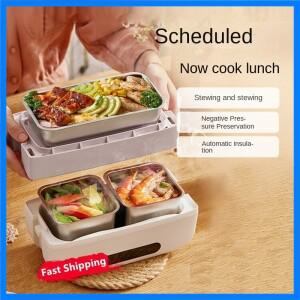 자체 가열 기능이 있는 휴대용 전기 도시락, 220V 밥솥, 음식 김밥 멀티 쿠커