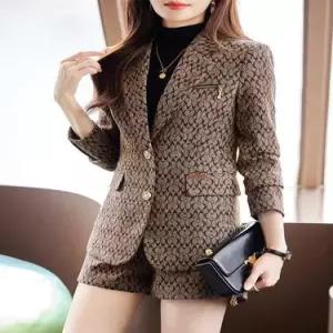 팔콘 여자 여성용 캐주얼 겨울 투피스 여신 정장세트 반바지 스트릿 양복 KKE3