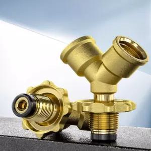 전동 분배기 2구 어댑터 특후호스 밸브 주조 커넥터 소켓 듀얼 수형 급수