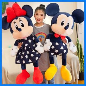 35/45cm 봉제 미키 미니 마우스 인형 봉제 장난감 부드러운 별 인형 쿠션 베개 여자아이 생일 웨딩 선물