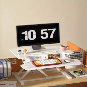 컴퓨터 모션데스크 받침대 테이블 모니터 선반 무타공