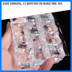 가정용 주방용 수직 전기 제빙기, 고품질 완전 자동 스테인레스 스틸 얼음 큐브 성형 기계