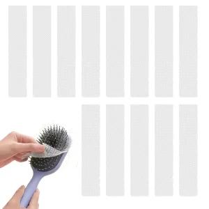 ArrErr 100팩 헤어 브러시 클리너 일회용 빗 네트 커버 화면 보호 디탱글러 천연 대나무 칫솔모 제거제
