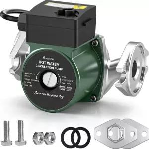 문산 110V 온수 재순환 펌프 1인치 플랜지가 있는 스테인리스 순환 온수기 보일러 및 수력 발전용 속도