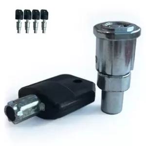 락앤키 클래식 껌볼 자판기 - 상단 뚜껑 튜브형 열쇠고리 캡슐 캔디 자판기. 기계 1/4인치 스레드 (4pc 키