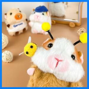 생일 선물 어린이 플러시 장난감 귀여운 기니피그 펜던트 봉제 인형 박제 동물 만화 Kapibala 키 체인 크리