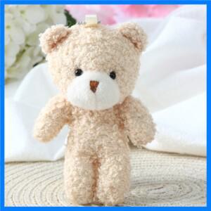 10 개/몫 테디 베어 인형 봉제 장난감 미니 곰 인형 장난감 키 체인 가방 펜던트 웨딩 장식 어린이 생일 파