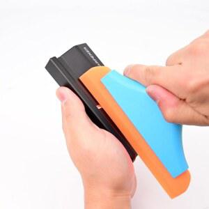 EHDIS 자동차 필름 틴트 윈도우 고무 플라스틱 비닐 스크레이퍼 스퀴지 엣지 스키빙 트리밍 도구 샤프너 스무딩 랩핑 나이프