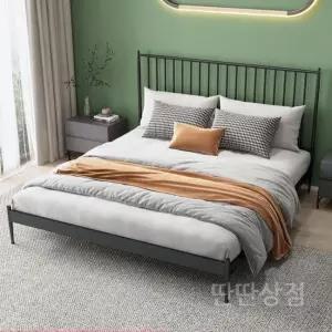 철제침대프레임 침대틀 깔판 더블 고급 인테리어 조립식 원룸 기숙사 자취방 철제 북유럽 침실