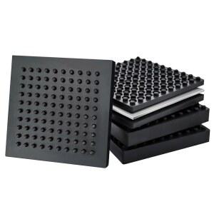 BXI 튼튼한 운동 장비 3CM 4개 8인치 견목 스틸 고정식 소음 패드 진동 두꺼운 러닝머신 바닥 매트 감소 방지 미끄럼 카펫용 자전거 고무 10 내장