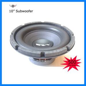 대형 폼 종이 콘 자동차 스피커 서브우퍼, 강력한 500 W 4 Ohm 스틸 커스텀 프레임, 에어 오픈, 10 인치,