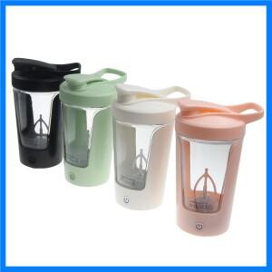전기 단백질 셰이커 병 혼합 컵 자동 교반 머그잔 커피 우유 휴대용 블렌더 스포츠 피트니스 주전자 350ml