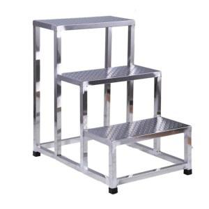 미끄럼방지 완강기 발판 보조계단 소형 회색 디딤대