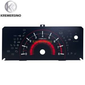 HONDA CIVIC TYPER FD2 클러스터 오버레이 용 대시 보드 스티커 계기판 트림 스티커