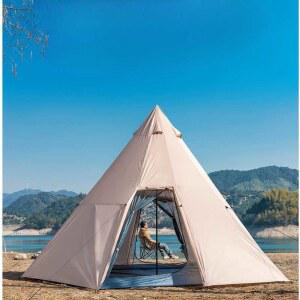 인디언 텐트 동계 4인 스 동계인디언텐트 삼각 감성텐트 모기장 화목난로 감성 겨울