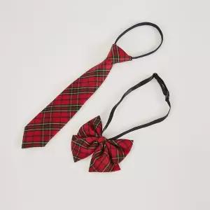 교복몰 아기전용 넥타이 리본 (레드체크 계열) 타이 FxW5+5Ltx