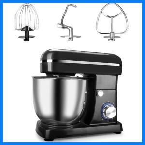 1500W 5L 스테인레스 스틸 보울 6단 크림 계란 거품기 블렌더 케이크 반죽 믹서 빵 제조기 주방 스탠드