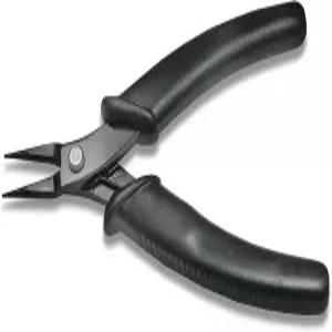 비드스미스 하이테크 원형 노즈 플라이어 5.5인치(140mm) 고탄소 스틸 헤드 스프링이 있는 블랙 컴포트