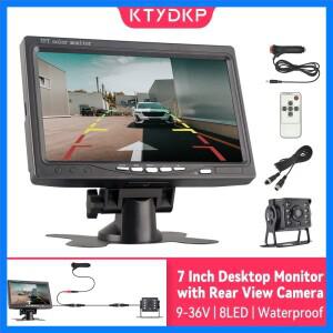 KTYDKP 자동차 후면보기 카메라 (모니터 포함) 12-24V 반전 (7 