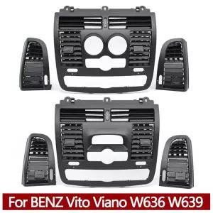 호환  차량용 에어컨 AC 벤트 그릴 왼쪽 오른쪽 중앙 에어 벤트 배출구 커버 메르세데스 비토 비아노 W636