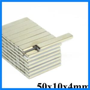 50x10x4mm 강력한 자석 블록 직사각형 가정용 냉장고, 사무실 DIY