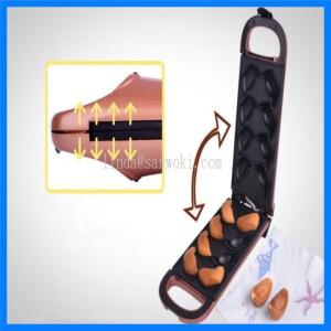 가정용 미니 잉곳 모양 와플 메이커 기계 만화 케이크 베이킹 그리들 DIY 아침식사 로스터