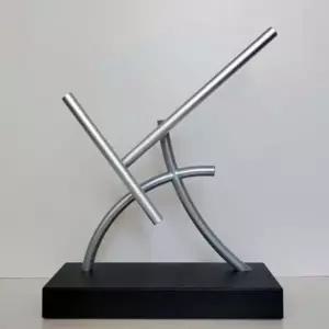 럭셔리 인테리어 진자 사무실 모빌 키네틱아트 무한동력 소품 X자형 모델 - 33.5cm