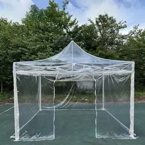소형 천막 캐노피 바람막이 간이 부스 투명 캠핑 그늘막 행사 방풍 텐트 임시