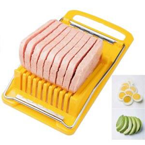 쿠와이 런천 미트 스팸 슬라이서 커터 다용도 주방 도구 바나나 아보카도 야채 식기세척기 안전 녹슬지 않는 준비 액세서리 부드러운 치즈에만 뼈가 있는 식품은 금지