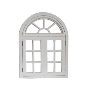 창문 벽면 인테리어 창틀 소형 Xㅣ개폐가능 장식용 프레임 하얀 엔틱 모델 Aㅣ거울