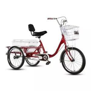 노인 세발자전거 성인용 할머니 어르신 4륜 장보기 페달