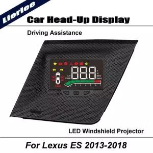 렉서스 ES 250 300h 350h 2013-2025용 차량 LED 프로젝터 자동 HUD 헤드업 디스플레이 앞유리 안전 운전