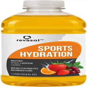 레바솔 스포츠 수분 전해질 음료 용액 나트륨 아연 및 칼륨이 함유된 보충 혼합 과일 맛 1리터