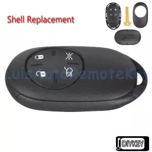 호환  4 버튼 케이스 Fiat 500 500e 500X 2023 2024 2025 용 스마트 원격 자동차 키 Fob 쉘 커버 교체