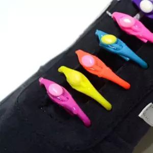 매듭없는 실리콘 신발끈 정리 고무 운동화끈 12P Vea1+7Lyk