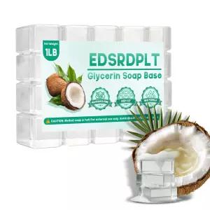 ED ALRAVESPLT 1파운드 무향 글리세린 비누 베이스 - DIY 제작을 위한 녹이고 붓는 쉬운 컷 부드러운