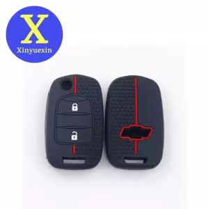 호환  신유신 실리콘 자동차 키 커버 케이스 쉐보레 N400 토네이도 글로리 V 바오준 560 630 730 EV 2버튼