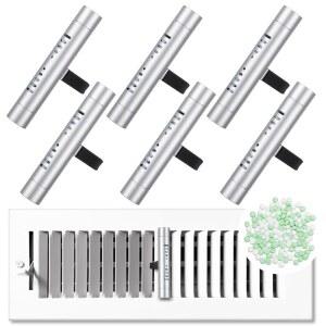 Weysat 6Pcs 가정용 공기 청정기 (유칼립투스) HVAC 필터 통풍구 용광로 시스템 배치 익스텐더 클립 더 향기 쉽게 조정 가능한
