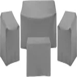 크로슬리 가구 파티오 커버 야외 의자용 방수 4피스 세트 소파 테이블 그레이