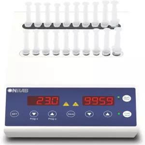 난방 및 선풍기 냉방 모드가 있는 ONiLAB 젤 가열 기계 4x5ml 16x 1ml-2.5ml 구멍 타이머 0-99min59 또는