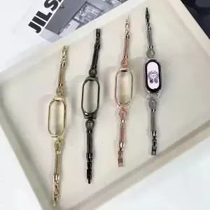 호환 샤오미 호환 미 밴드 10 9 8 7 6 5 스포츠 스마트 팔찌용 메탈 스트랩 샤오미 호환 미 밴드 5 4 손목