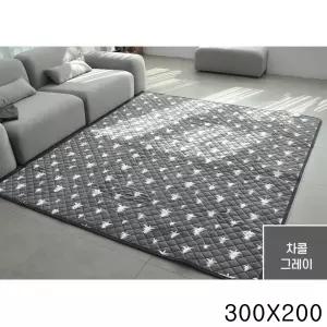 300X200 좌우 독립난방 거실 생활방수 탄소매트 차박용 전기요 캠핑용