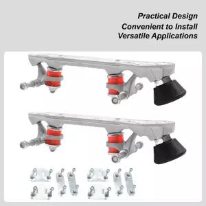 롤러 스케이트 베이스 키트 2열 신발 개조 브래킷 여행용 공원 실내 야외 가족 여성 남성용