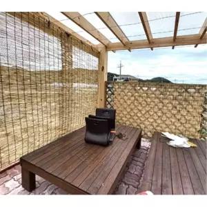 쾌적한 여름 그늘막 통풍 갈대발 120X165 햇빛차단 출입문발 커튼발 가림막 가리개 커텐발