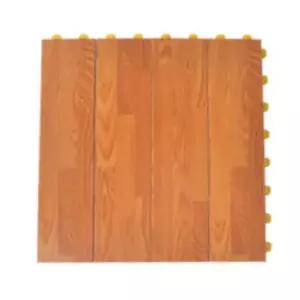 다용도실 틈없는 조립매트 우드색 18P 발코니타일 인테리어바닥재